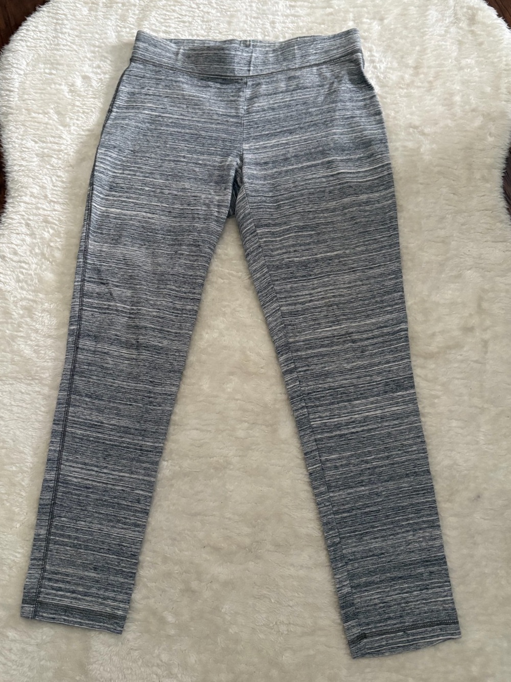 Talbots Gray Spacedye Pull On Pants